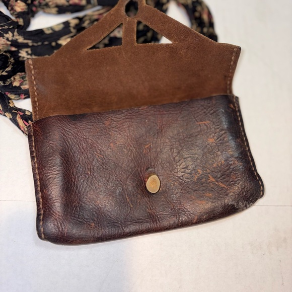 Vintage Artisan Brown Leather Bag hand crafted phone waist cross body - Picture 3 of 10